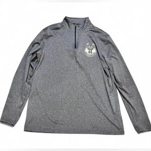 NBA Dark Gray Milwaukee Bucks Quarter-Zip Lightweight Shirt
